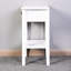 White Living Room Side Table - Adds A Modern And Elegant Touch For Small Spaces Maximizes Utility