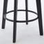 Tabourets de bar rotatifs modernes Tabourets de bar en velours Tabourets de bar touffetés à boutons Rivet Tabourets de bar pour îlot de cuisine, bistro, avec anneau de traction en métal Repose-pieds robuste Grand bar pour la maison, gris foncé 2Pcs