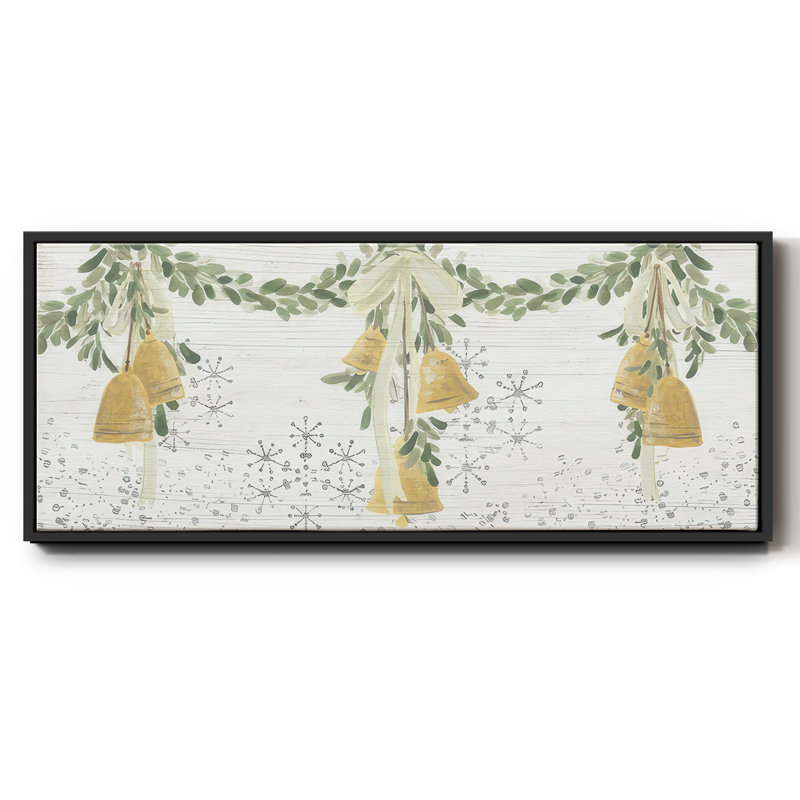 Holidy Bells- Framed Canvas, 20" H x 50" W