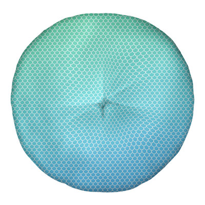 Katelyn  Elizabeth Octagons Round Tufted Floor Pillow