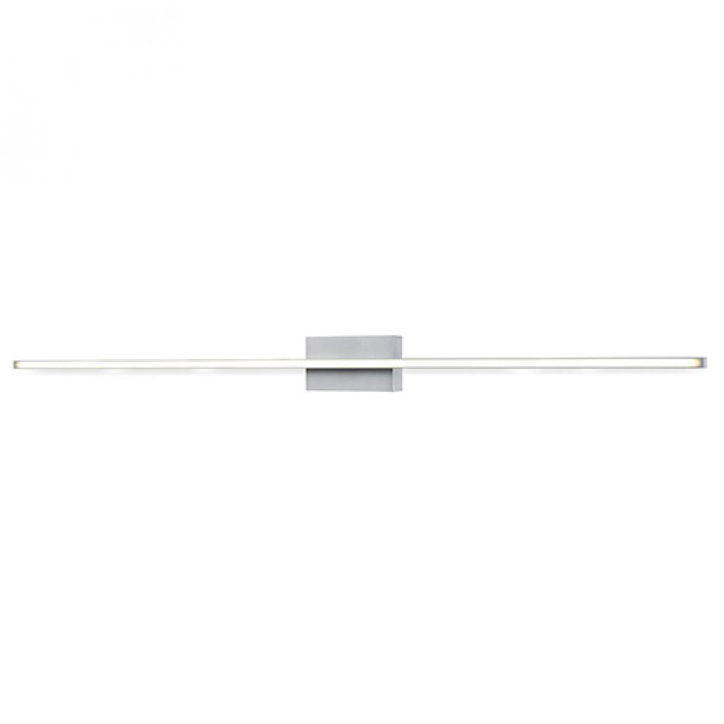 Vega Minor 24" Brushed Nickel LED Dimmable Sconce with White Acrylic Diffuser