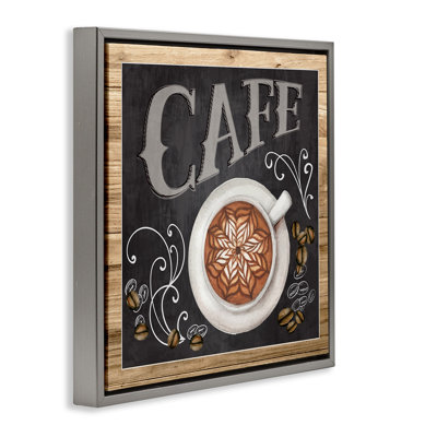 Enseigne de café de style tableau noir