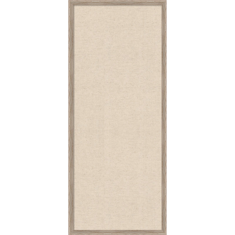  Tableau d'affichage encadré en tissu, lin naturel par Creative Bunch Studio, Taille du tableau 16 x 40