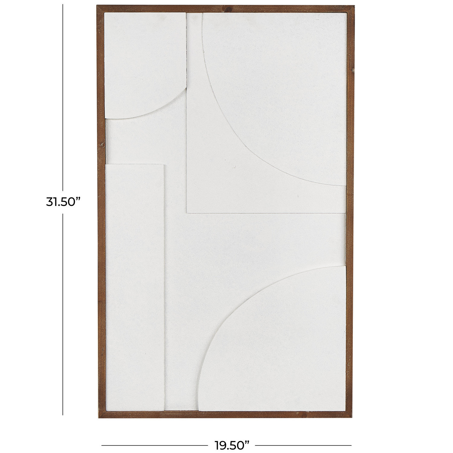 Wood Textured 3D Shape Geometric Home Wall Decor - Thumbnail 2