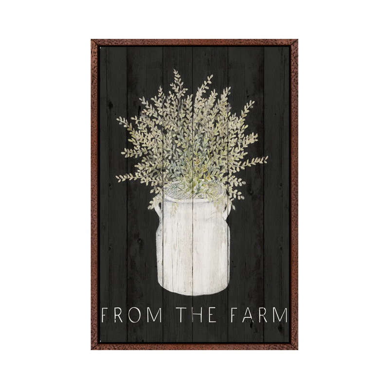From The Farm by Janice Gaynor - Painting on Canvas, 101.6cm H x 66.04cm W x 3.81cm D, Brown Framed