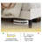 Queen Size Wingback Upholstered Platform Bed Frame With Tall Headboard-1857213373