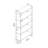 Abordale 5-Tier Steel Bookcase-2134417414-2134417415