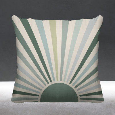 Boho Sunburst Indoor/Outdoor Throw Pillow