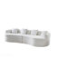 Canapé beige pour salon, 111,02 po L-14615566