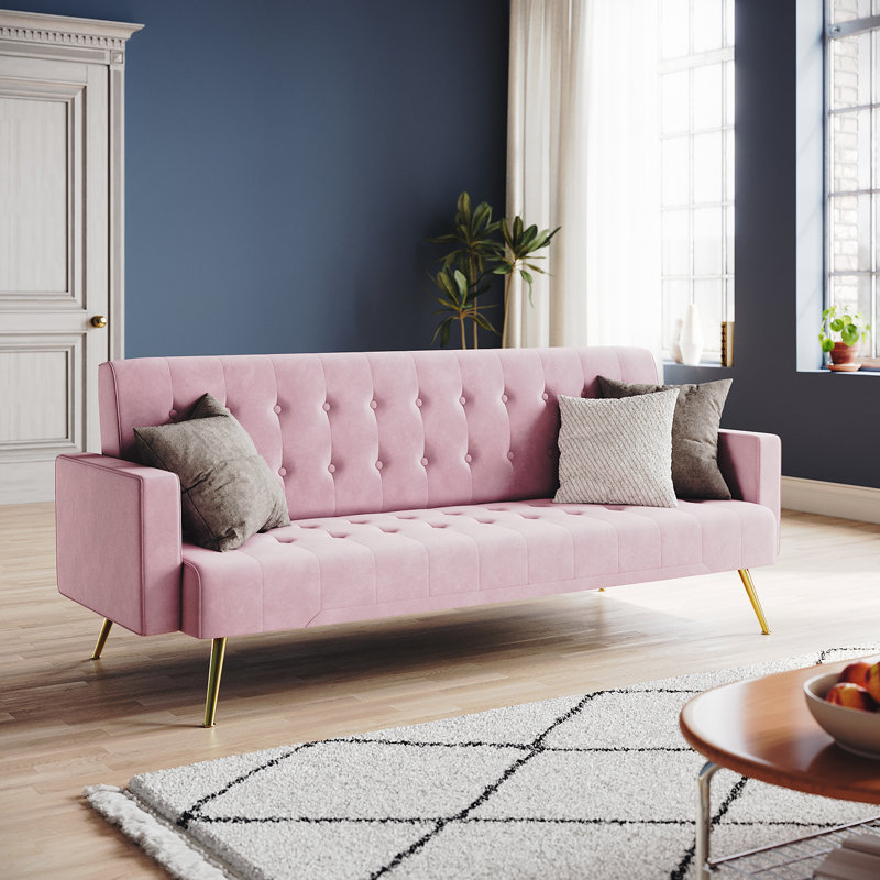 Kena 5 Seater Sleeper, Pink Fireproof Sponge
