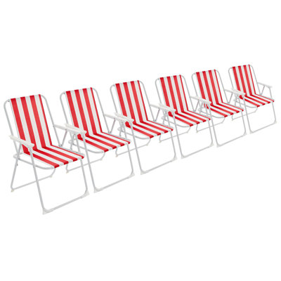 Harbour Housewares Folding Metal Beach Chairs