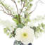 Magnolia and Delphinium Arrangement in a Decorative Ceramic Vase