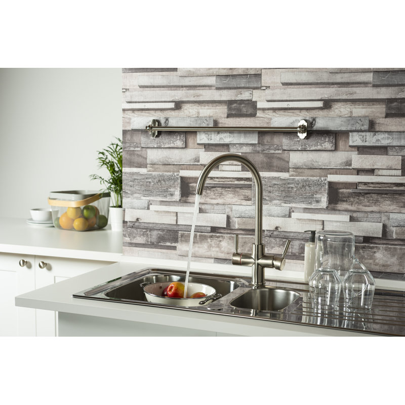 Abode Hotek 3-in-1 Steaming Hot Water Tap, Brushed Nickel