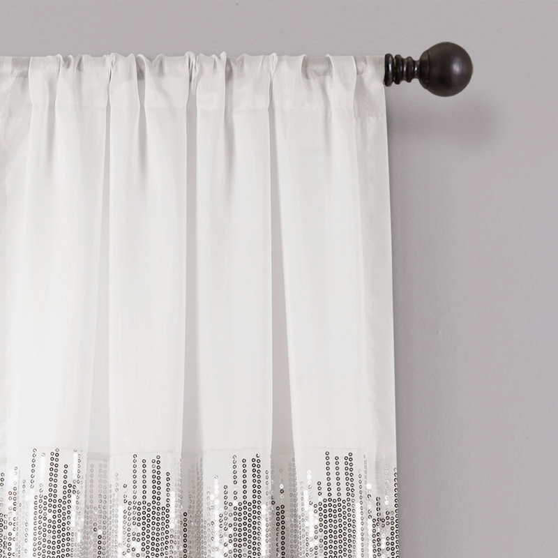 Panneau de rideau simple semi-transparent Lush Decor Night Sky