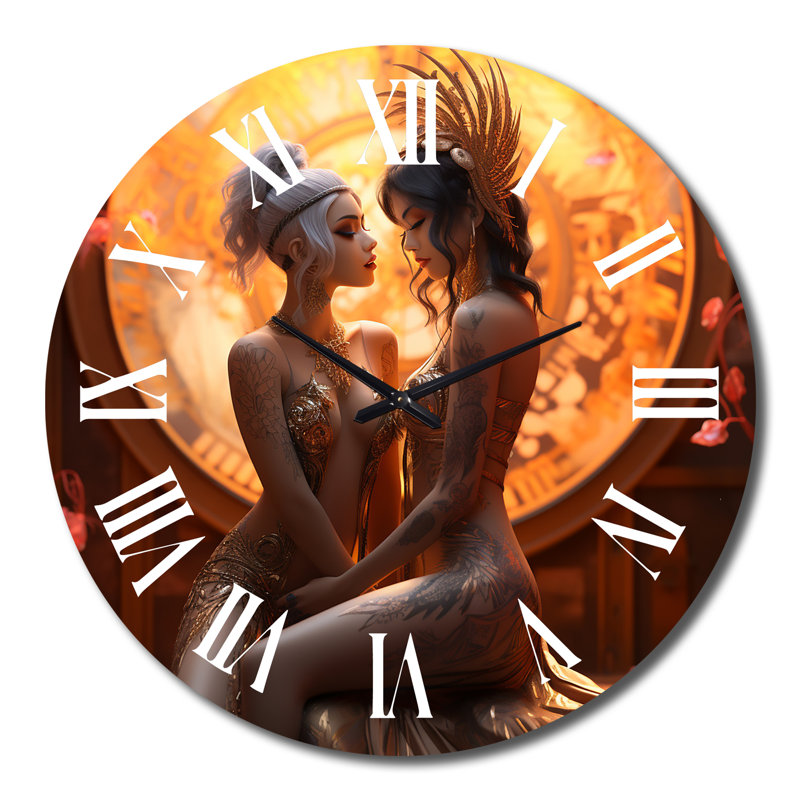 Horloge murale Divine Love Sensual Goddess, Très grand