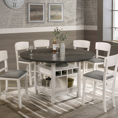 2Pc Transitional Upholstered Counter Height Dining Chair Bar Stools