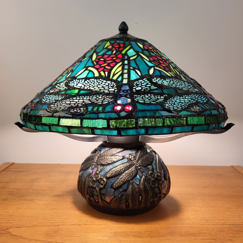 Lampe de table libellule Tiffany