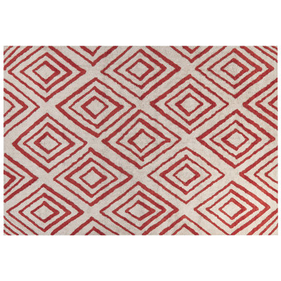 Whitling Rectangle 160 cm x 230 cm Geometric Hand Woven Shag