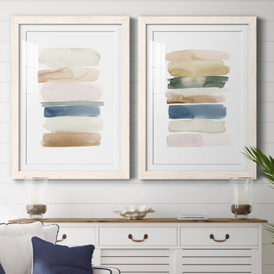 Helouisa - Ensemble de 2 peintures encadrées