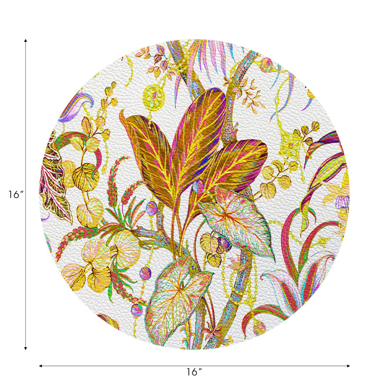 Amazonia Pebble 16" Vinyl Placemat, Splendor