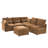 85'' W Chenille Modular Couch Sleeper Sofa-1616643307
