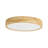 Blonde Oak Wood Round Dimmable LED Flush Mount
