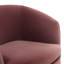 Fauteuil demi-tonneau pivotant rembourré Marcy-1452363286