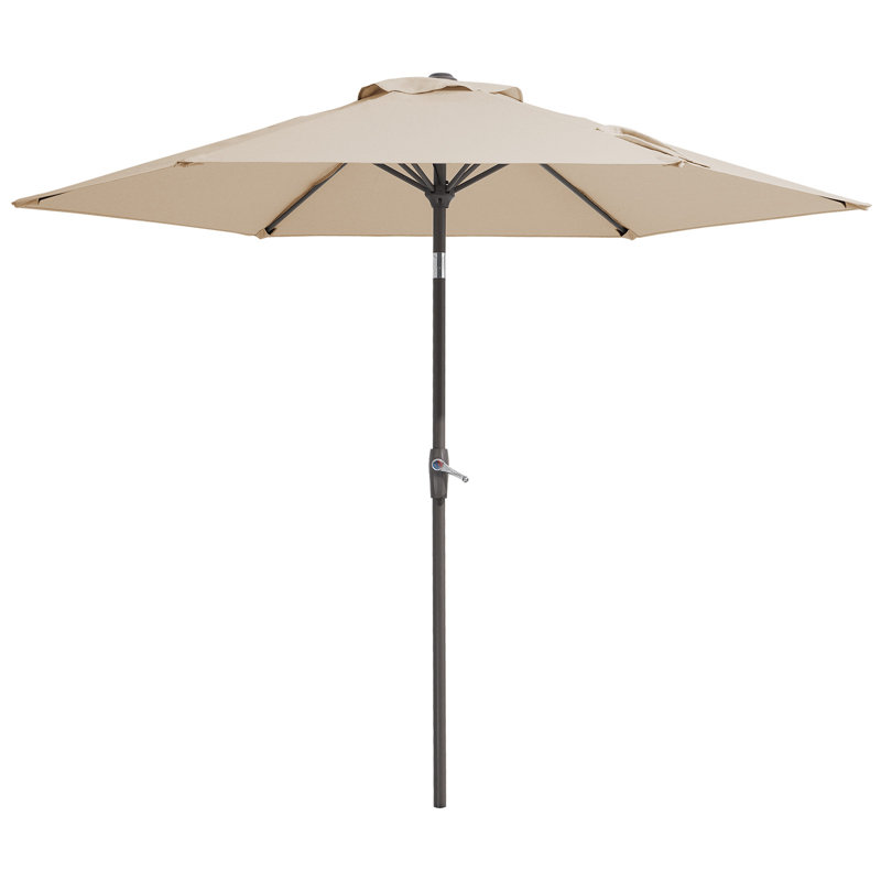 Parasol de marché inclinable 90 'Amaral, Beige