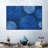 Blue African Circles On Canvas Print-1623270345
