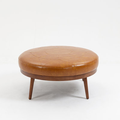 Repose-pieds en cuir Joevanny Vegan