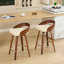 Tabourets de bar rembourrés en similicuir Riggan-1862300671