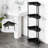 Corner Shower Caddy With 4 Tiers, Hooks & Adjustable Feet - Stainless Steel & Plastic Waterproof Shower Organizer Rack-870949111