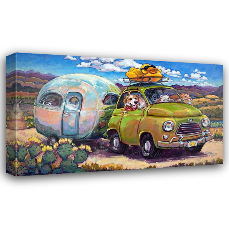 «Trinx Townsend», art sur toile tendue avec toile CR: Duck and Cover, H 30 po x l 48 po