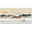 «Abstract Landscape Rising Sun Misty Ocean Mountain», peinture sur toile 3 pièces-70991602-124834406