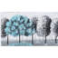 Peinture murale 47 po x 27 po - chaise d'hiver peinte à la main surdimensionnée sans cadre