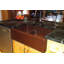 33" Hammered Copper Apron Front 30/70 Double Basin Kitchen Sink with Short 5" Divider