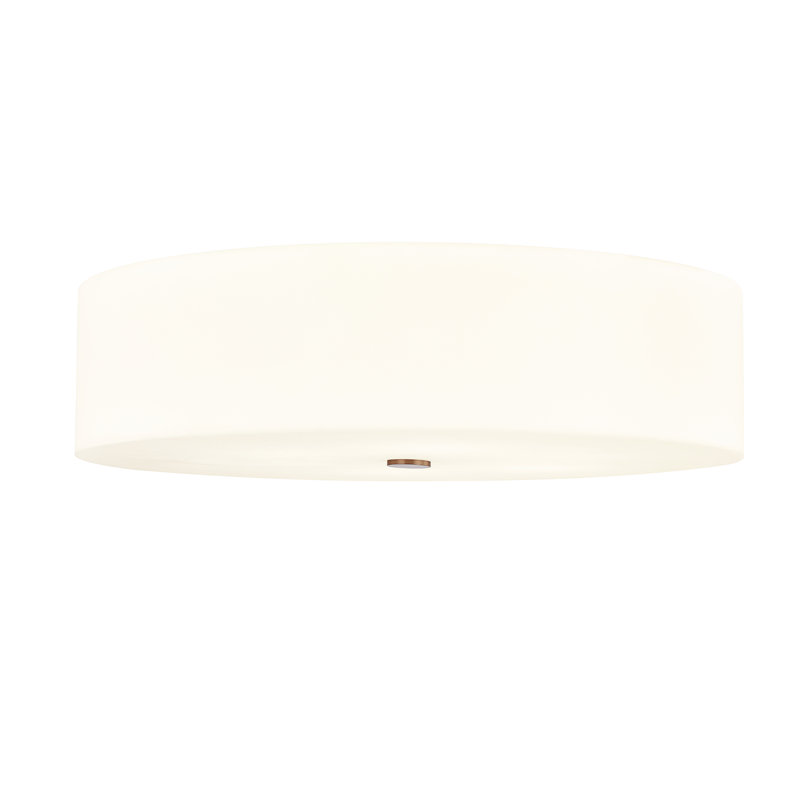 Plafonnier encastré acrylique classique 6 lumières Acryluxe - l 30 po x H 7,5 po - Laiton brossé, Laiton brossé, 6