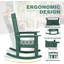 Chaise berçante d'extérieur en PEHD Theado-1180834475