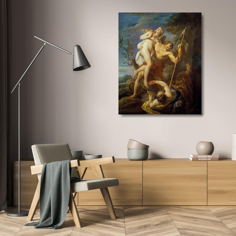 «Time Saving Truth from Falsehot and Envy» par François Lemoyne - Art mural sur toile tendue avec châssis, H 24 po x l 17 po