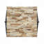 Table basse rectangulaire en bois de manguier massif et en fer 27,5 po avec pieds en forme de V