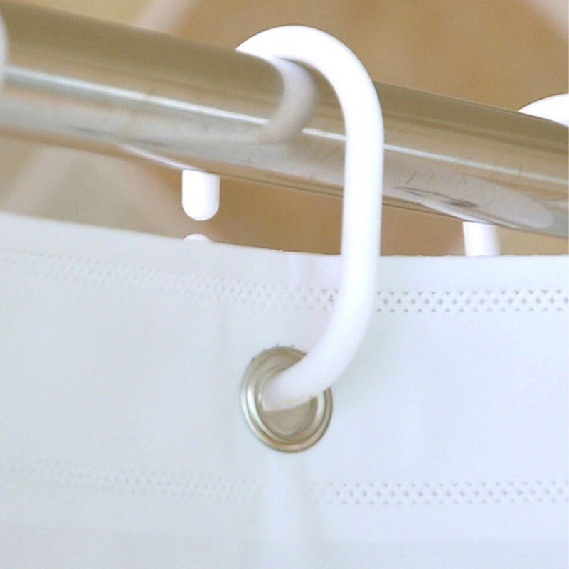 Rideau de douche avec crochets inclus