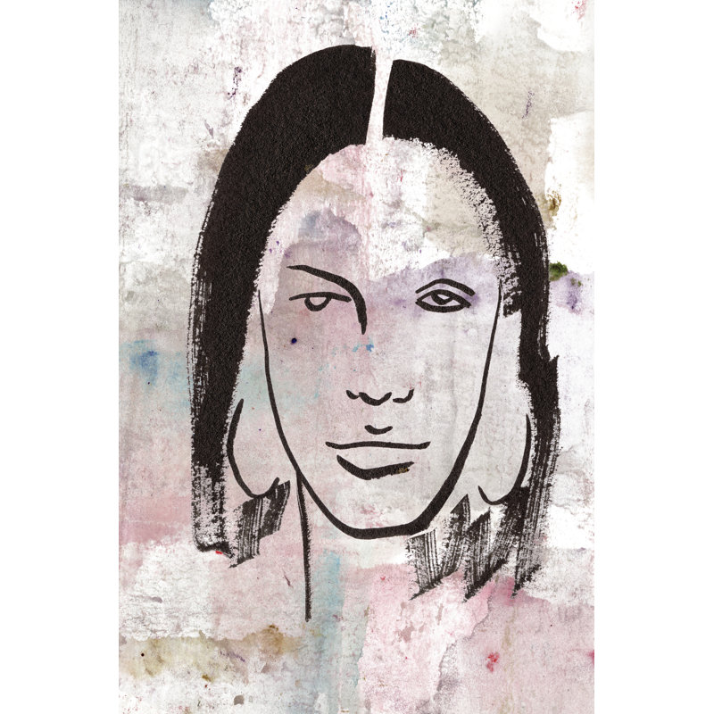 Feminas II by Melissa Wang - Painting, 122 cm H x 81 cm W, Black Floater Framed