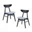 Ensemble de 2 chaises de salle à manger en bois