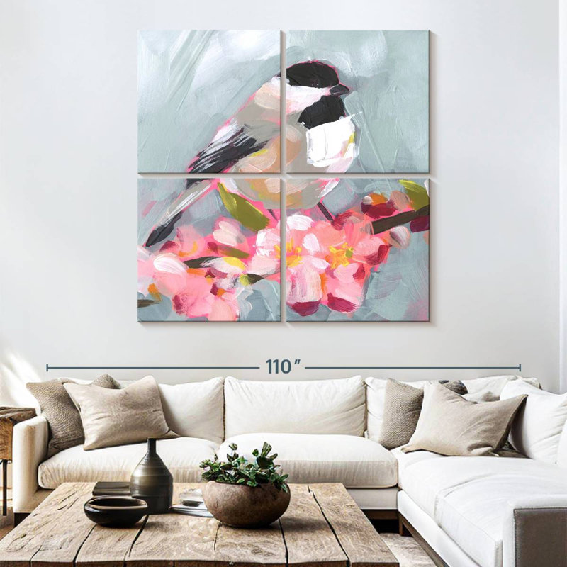 Brampt Brushstroke Bird II, H 74 po x l 74 po