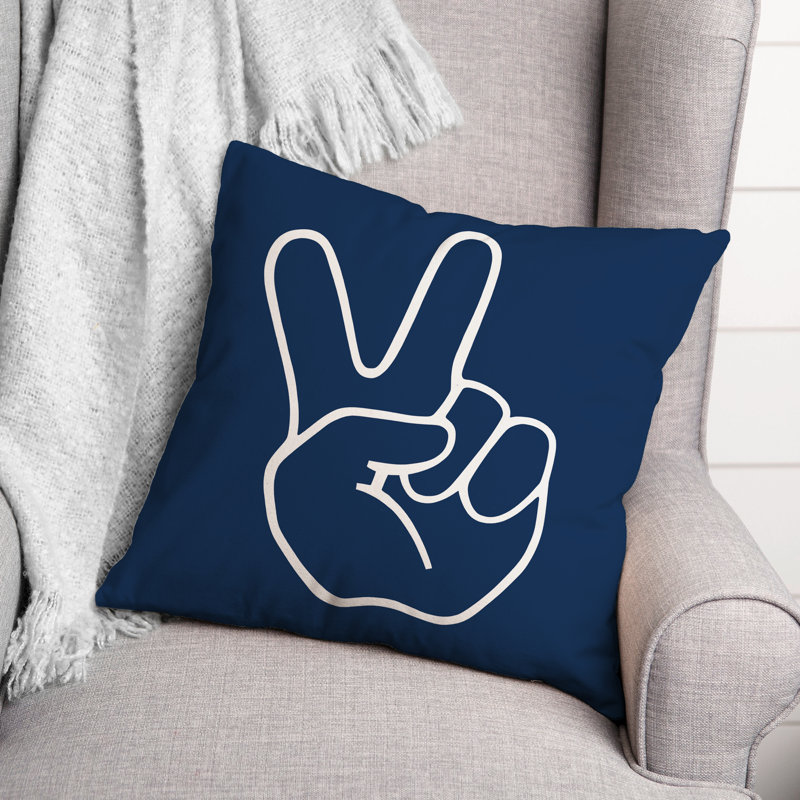 Coussin décoratif, 20 po x 20 po, Bleu marine