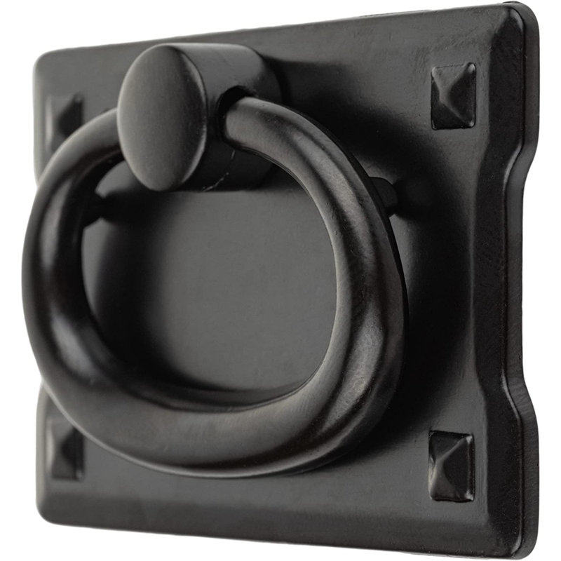 Mission Small Horizontal Drawer Pull, Black