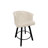 Swivel Upholstered Counter Stool With Metal Frame,-1906160402