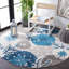 Kellems Indoor/Outdoor Grey/Royal Blue Rug-247246181