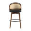 Tabouret de bar d'intérieur en bois, ensemble de 2
