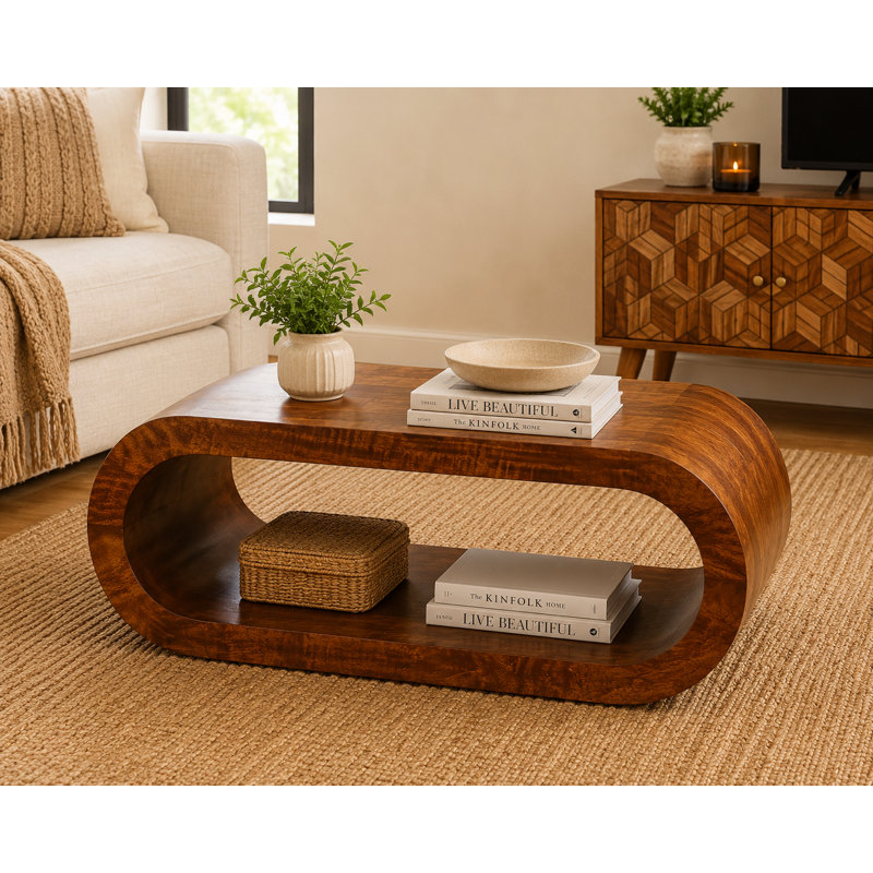 Leja Solid Wood Single Coffee Table